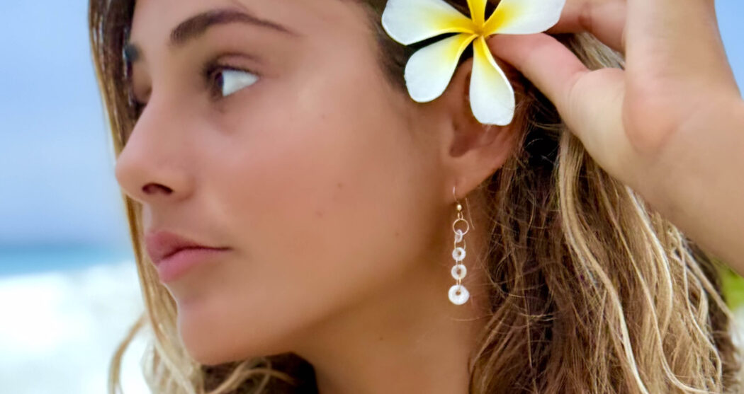 Infinity Puka Earrings 4 pukas