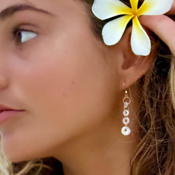 Infinity Puka Earrings 4 pukas