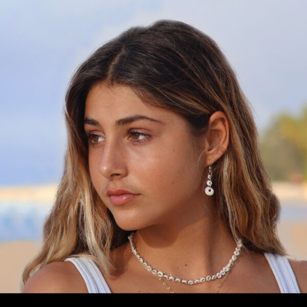 Infinity Puka Earings 3 pukas
